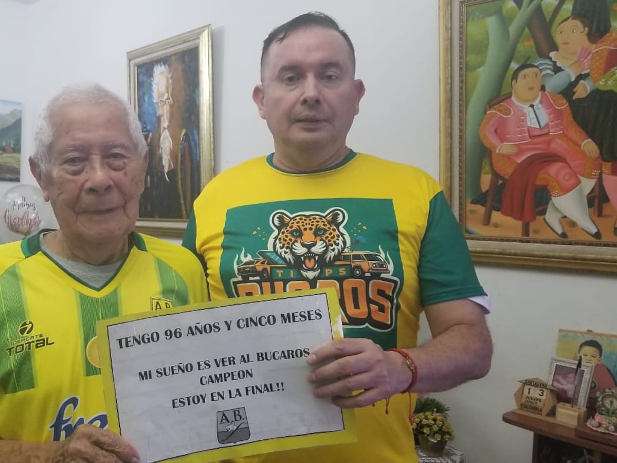 Vio el primer partido del Bucaramanga hace 75 años y ahora espera la estrella: ¿Quién es?