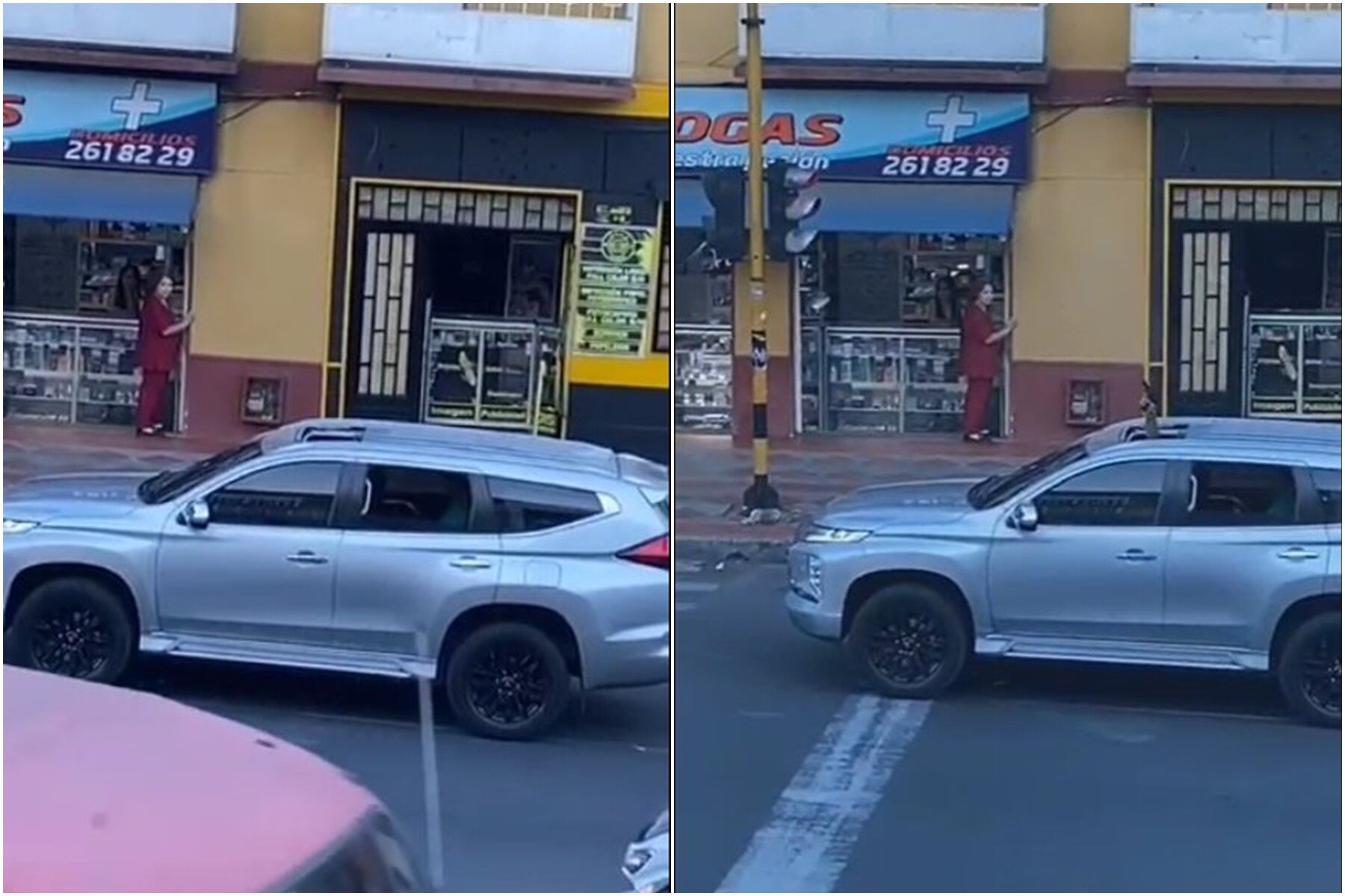 Camioneta involucrada en disparos al aire