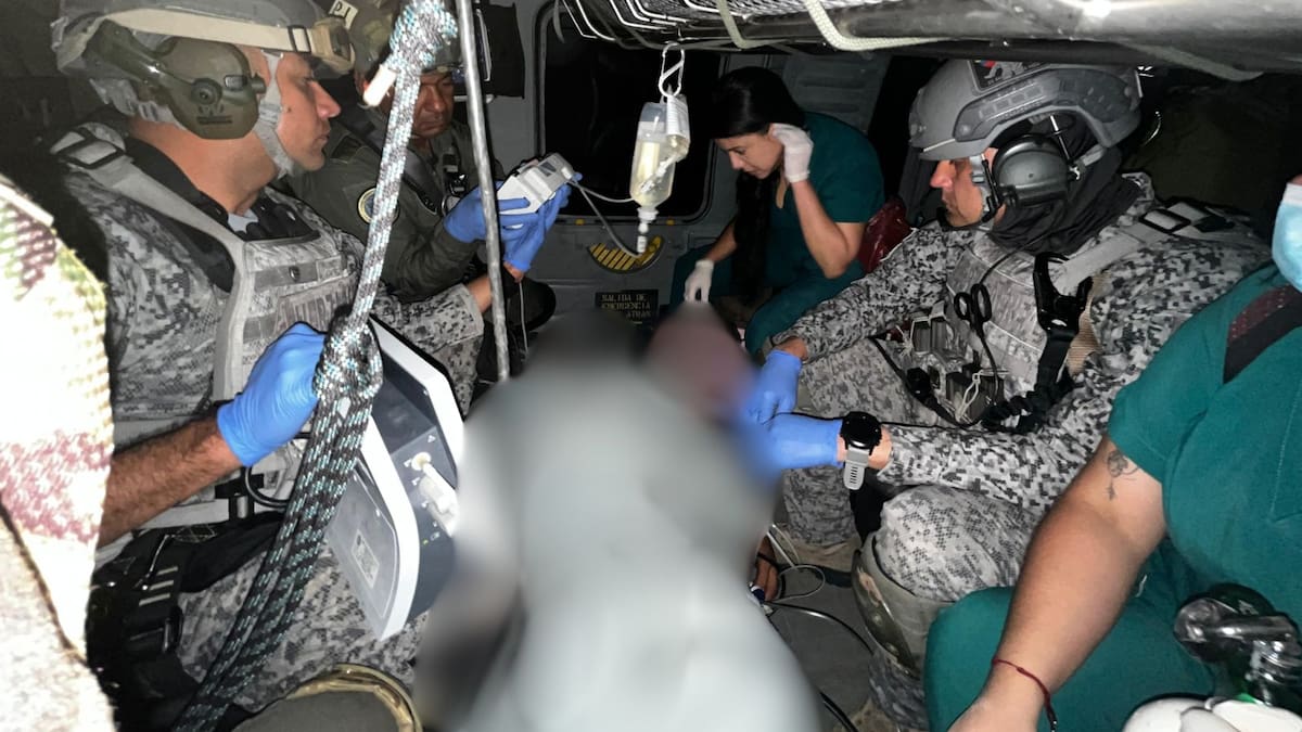 Herido con mina antipersonal en Urrao tuvo que ser evacuado vía área en el helicóptero Ángel