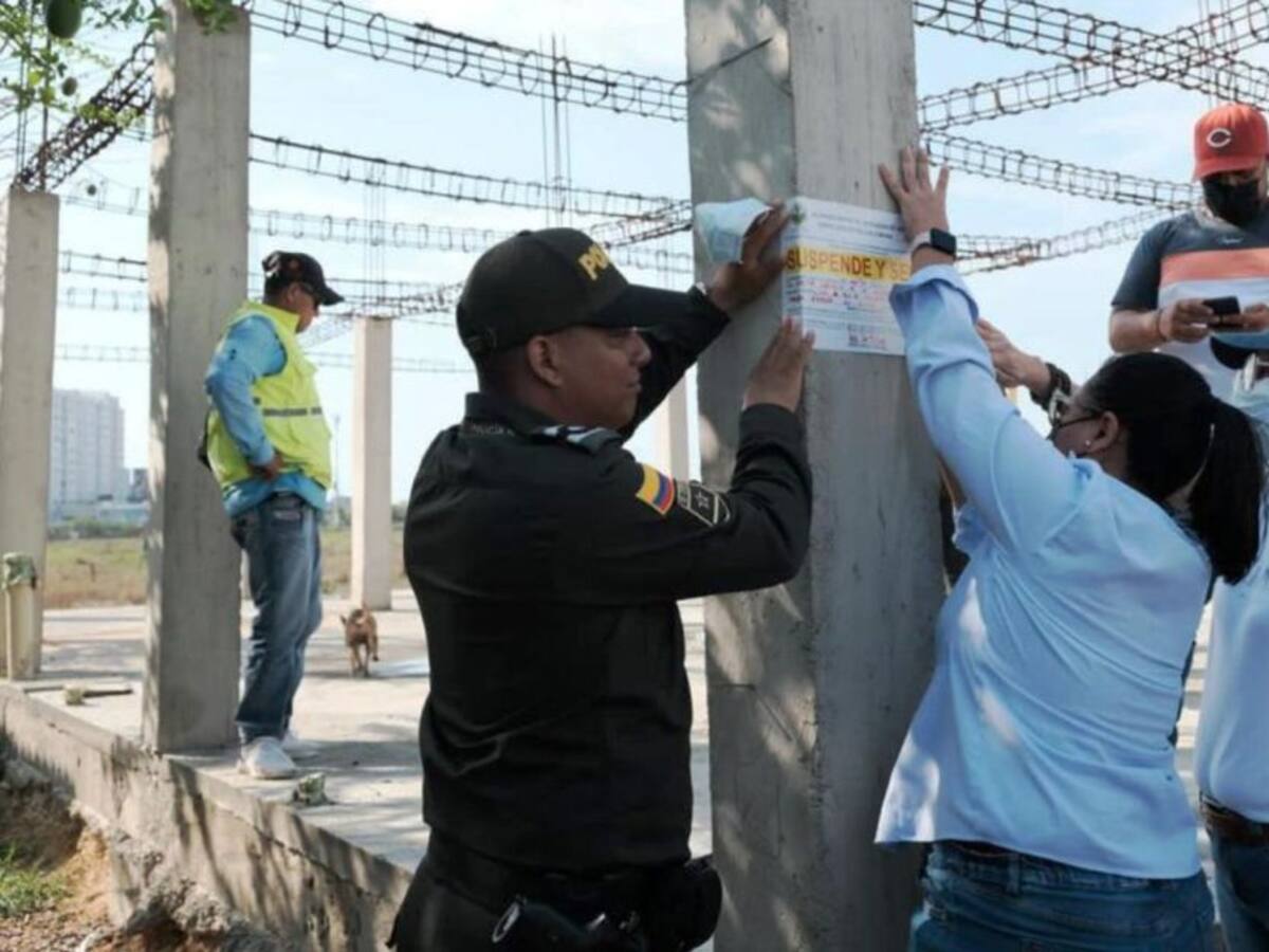 Seis obras selladas por el Cuerpo Élite en el sur de Cartagena