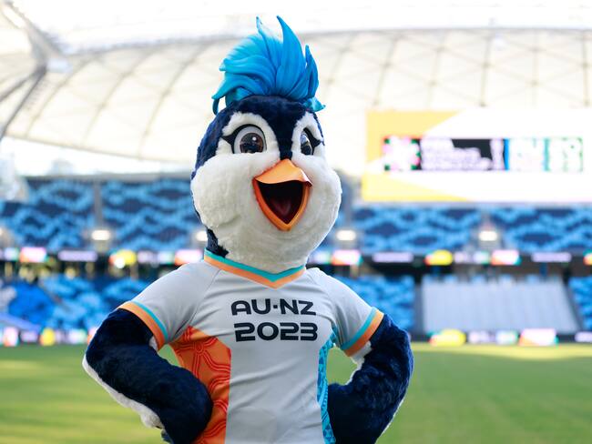 Tazuni mascota oficial del Mundial Australia y Nueva Zelanda 2023. (Photo by Hanna Lassen/Getty Images for FIFA)