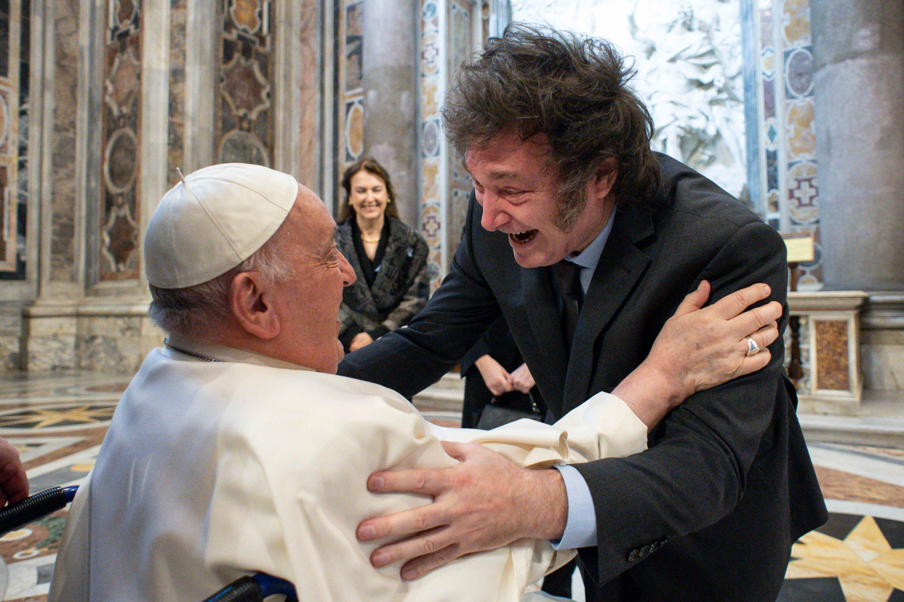 Encuentro entre el Papa Francisco y el presidente de Argentina, Javier Milei, en El Vaticano. 


(FOTO:        EFE/EPA/VATICAN )