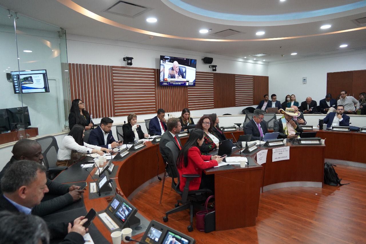 Debate de control político con la ministra de Transporte (foto: Congreso)