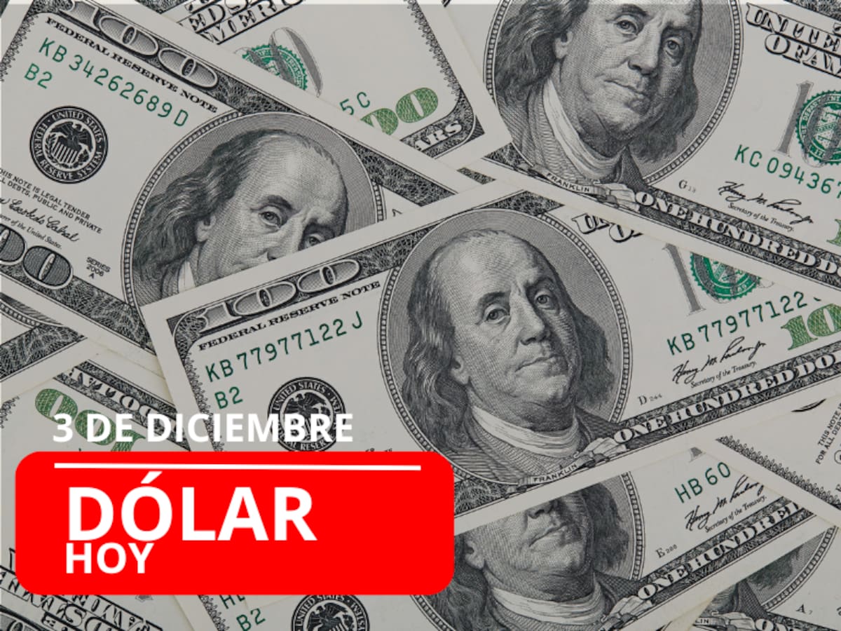 Precio del dólar en Colombia HOY, 3 de diciembre: así cotiza la divisa este martes