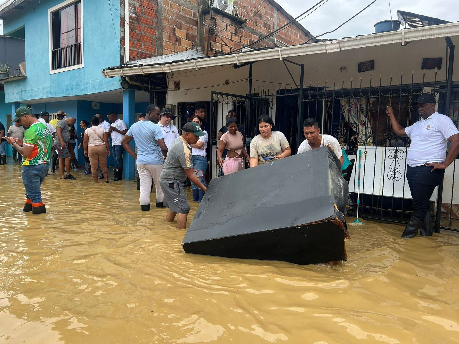 Damnificados por lluvias en Apartadó, Antioquia. Foto: Cortesía Alcaldía Apartadó