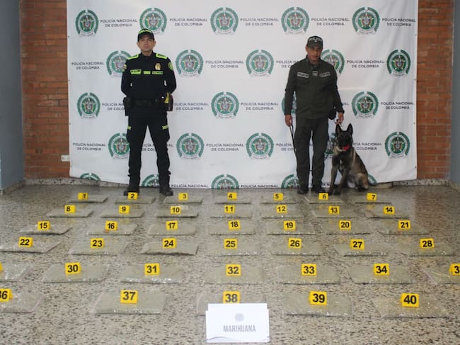 Incautados más de 20 mil gramos de marihuana en el Aeropuerto El Dorado