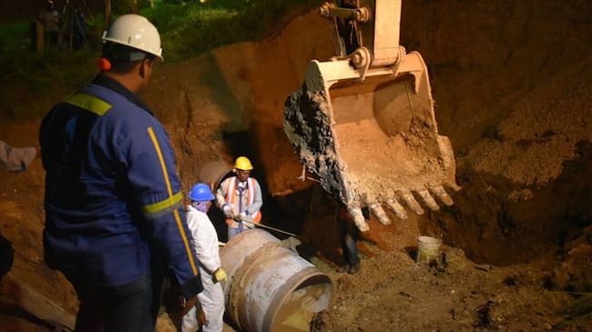 Algunos sectores de Cartagena siguen sin servicio de agua. Foto: Prensa/ Aguas de Cartagena.