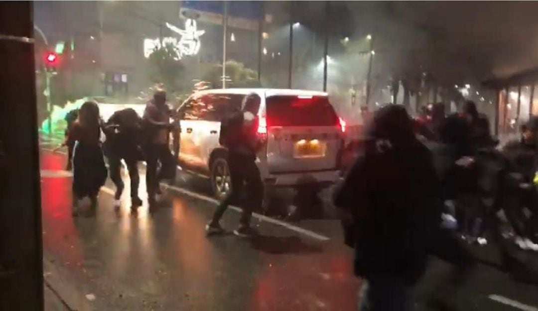 El Alcalde de Manizales sufrió heridas leves. Foto: Tomada de las redes sociales.