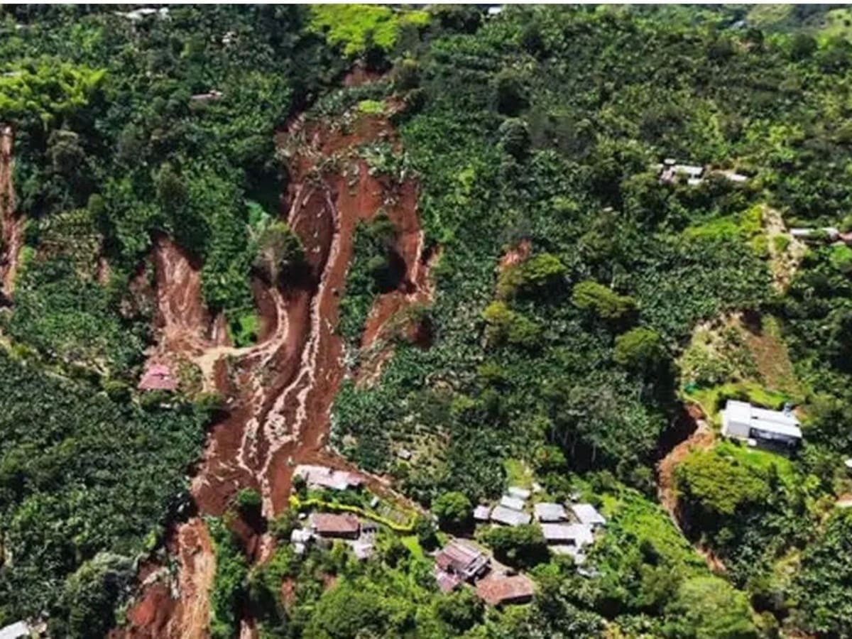 Pueblorrico, Antioquia, sigue en alerta por deslizamientos: más de 40 animales han sido rescatados