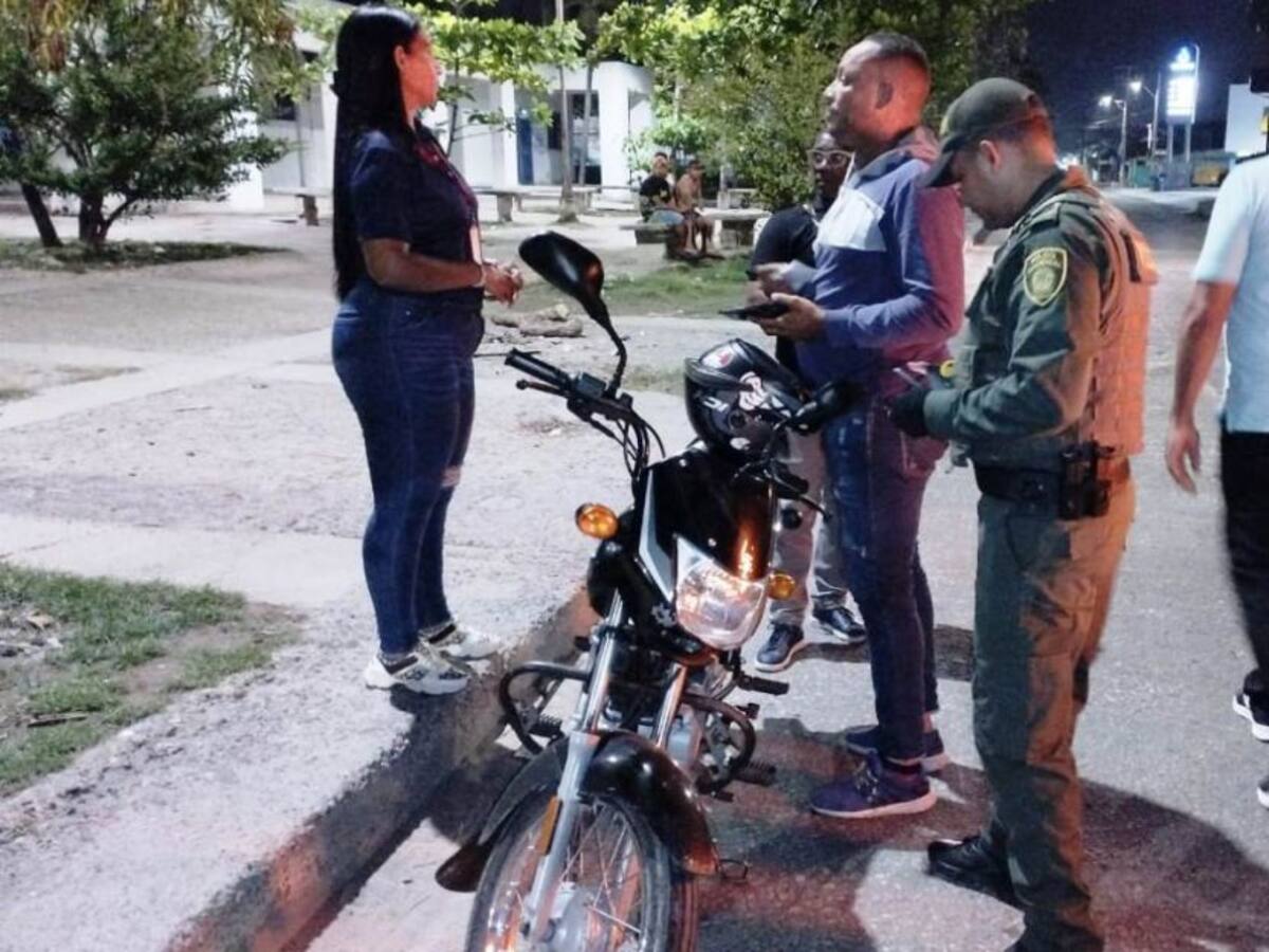 10 comparendos y 8 motocicletas inmovilizadas en zona norte de Cartagena