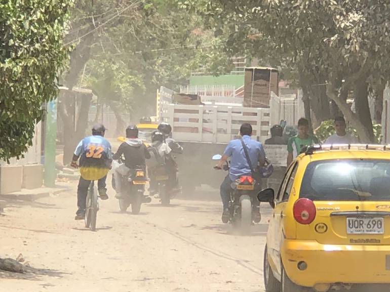 La calle del Mal Polvo en Santa Marta. /FOTO CARACOL RADIO