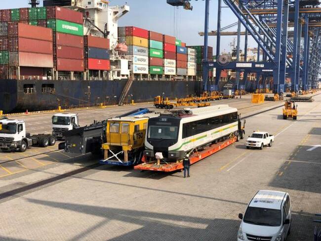 Al puerto de Cartagena llegaron los 69 vagones del Metro de Medellín