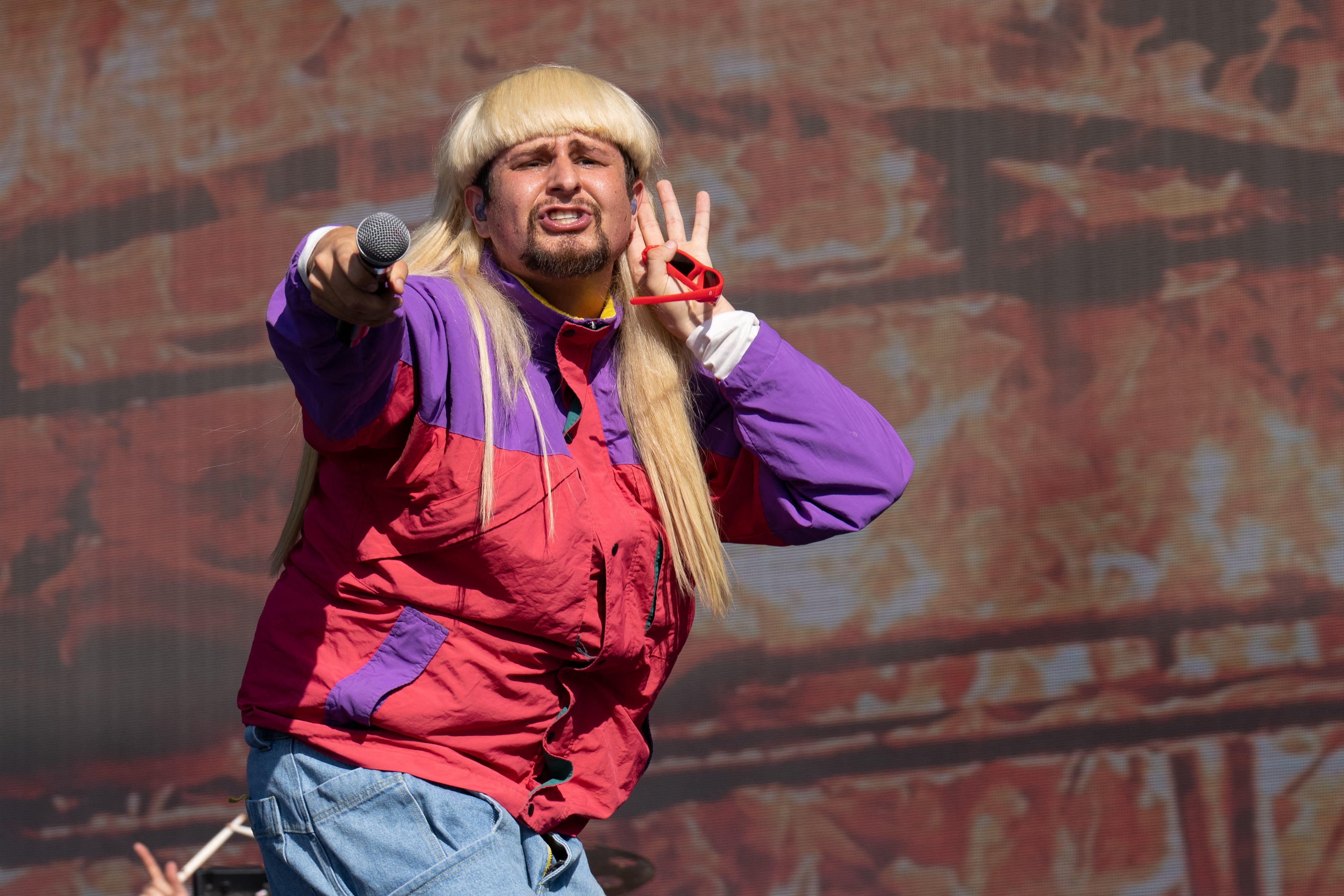 (FILES) US singer Oliver Tree performs onstage during Austin City Limits Music Festival at Zilker Park in Austin, Texas on October 16, 2022. US singer-songwriter Oliver Tree, who was in Brazil on a world tour, was aboard one of the helicopters that crashed in Rio de Janeiro on June 14, 2026, leaving all occupants dead, a police source told AFP. The alternative singer and internet personality is listed on a manifest of six people shared by the source, who said the victims could not be formally identified yet as they were badly burned in the crash. (Photo by SUZANNE CORDEIRO / AFP)