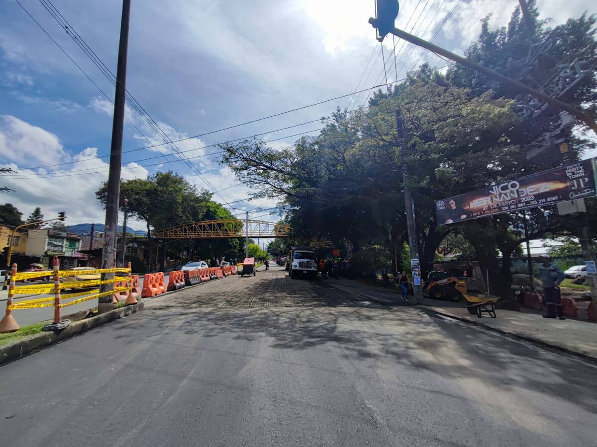 Se reanudan labores de repavimentación de la avenida Jordán y Ambalá en Ibagué