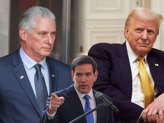 Miguel Díaz-Canel criticó la sugerencia hecha por el mandatario estadounidense, quien dijo que le “parece bien” la idea de que Marco Rubio sea presidente de Cuba.
(Foto: Caracol Radio / Getty )