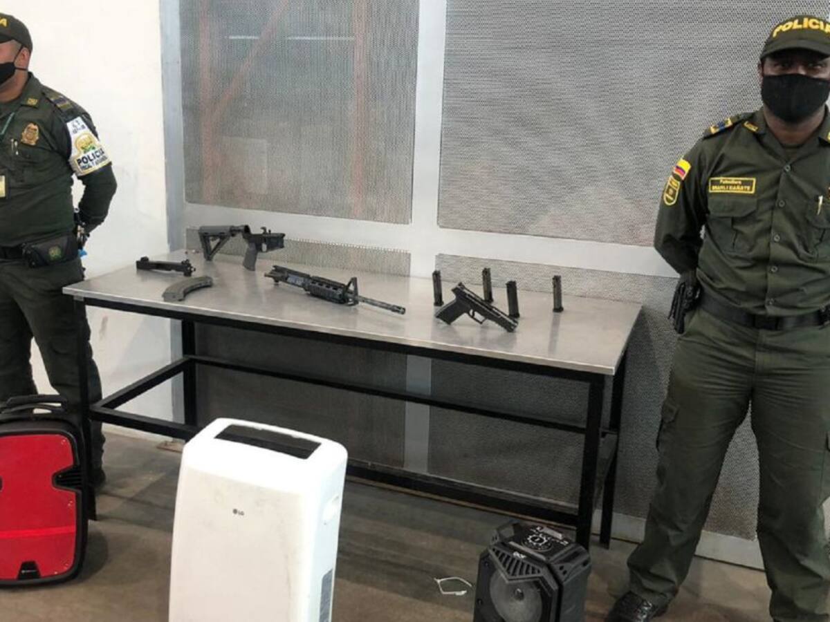 Armas incautadas en El Dorado iban camufladas como regalos de navidad