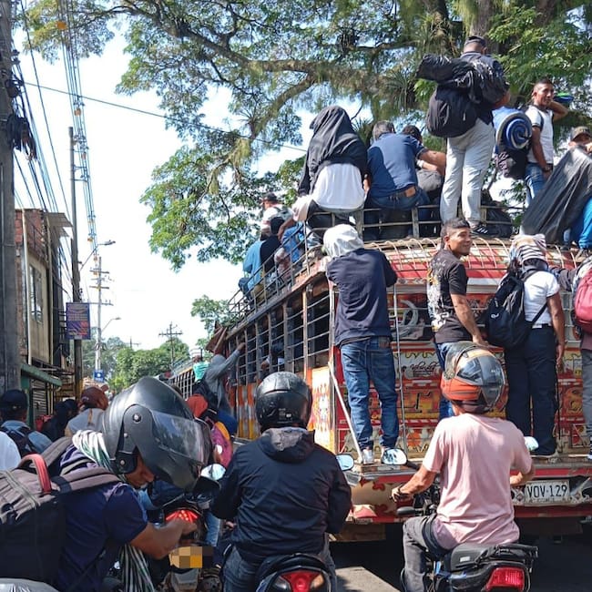 Comunidades indígenas y campesinas de Nariño, Putumayo, Cauca y Valle en Jamundí