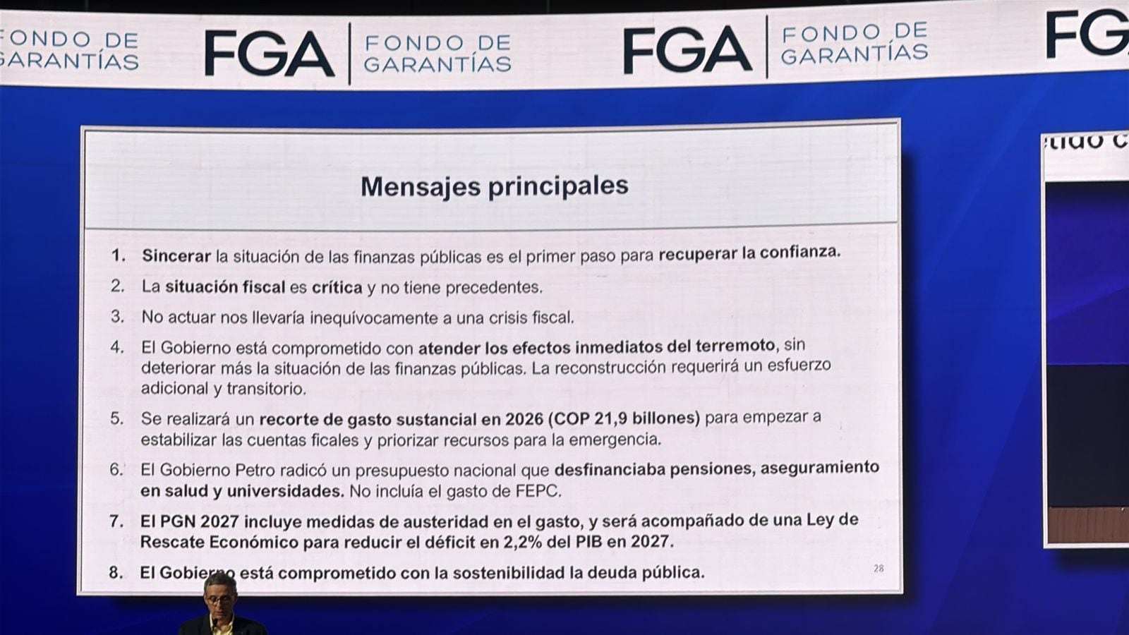 Pilares de consolidación fiscal