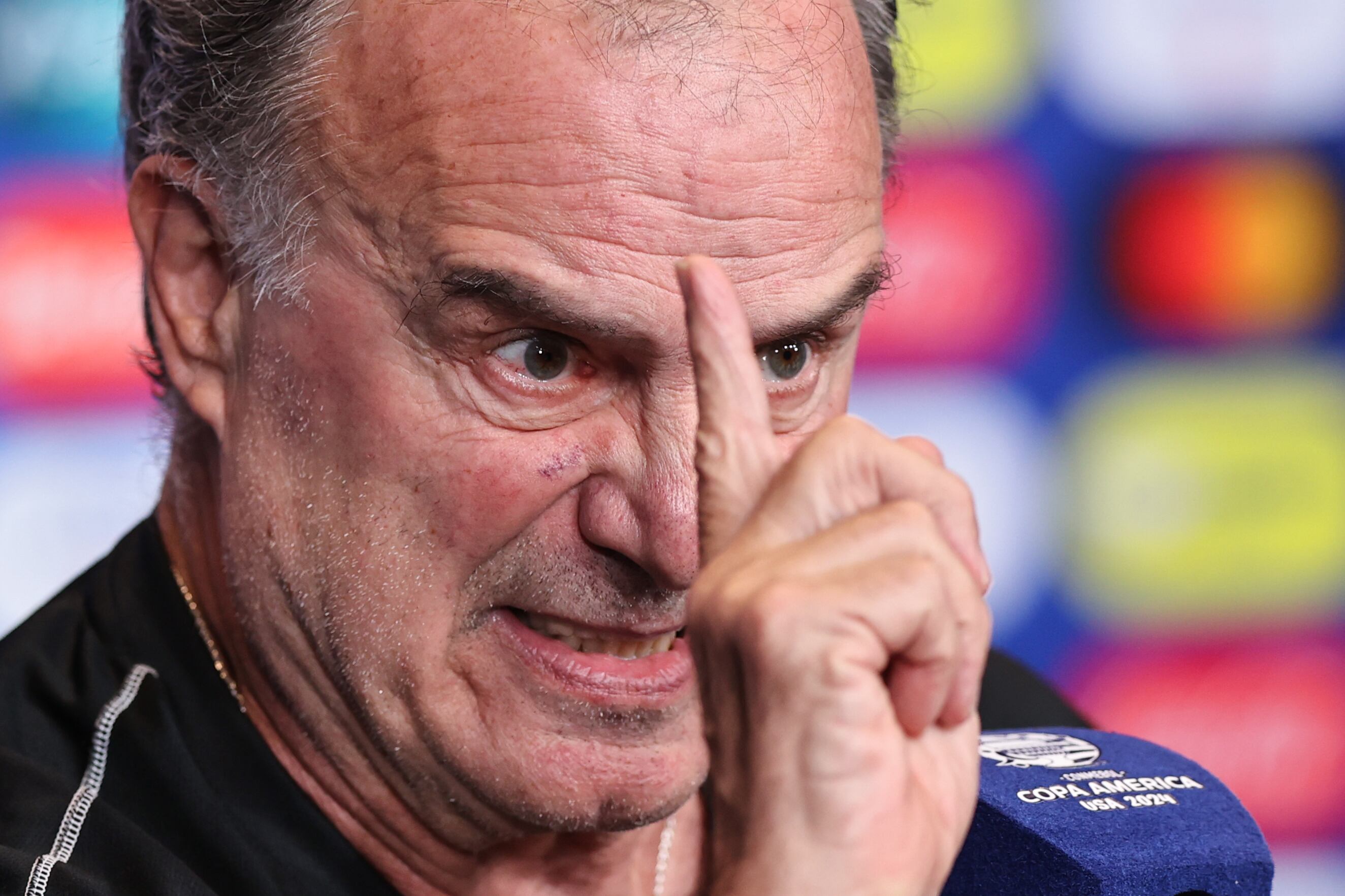 Marcelo Bielsa, DT de Uruguay. (Photo by Omar Vega/Getty Images)