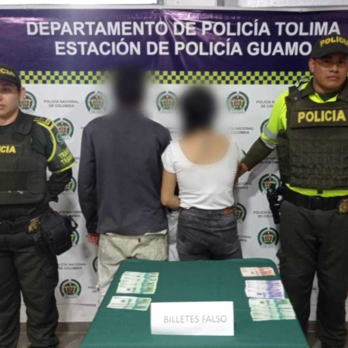 Capturan a presuntos traficantes de moneda falsa en el Tolima