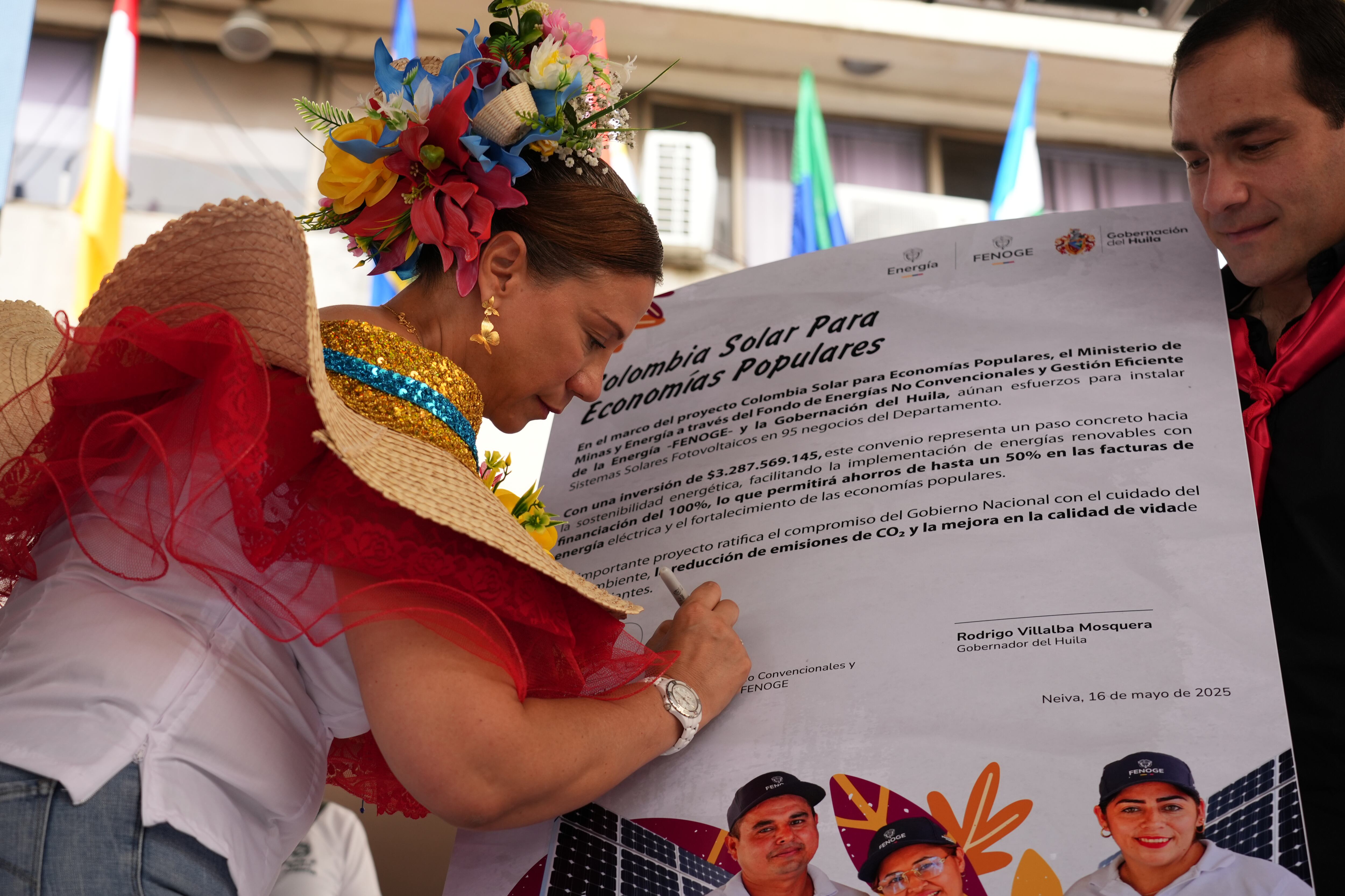 Las instalaciones estarán a cargo de empresas locales. Foto Gobernación del Huila.