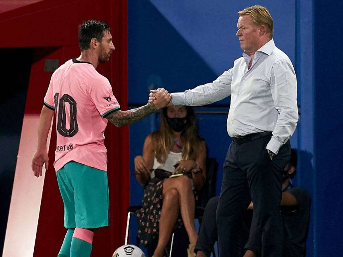 Ronald Koeman: "Es positivo que Messi pida unidad"