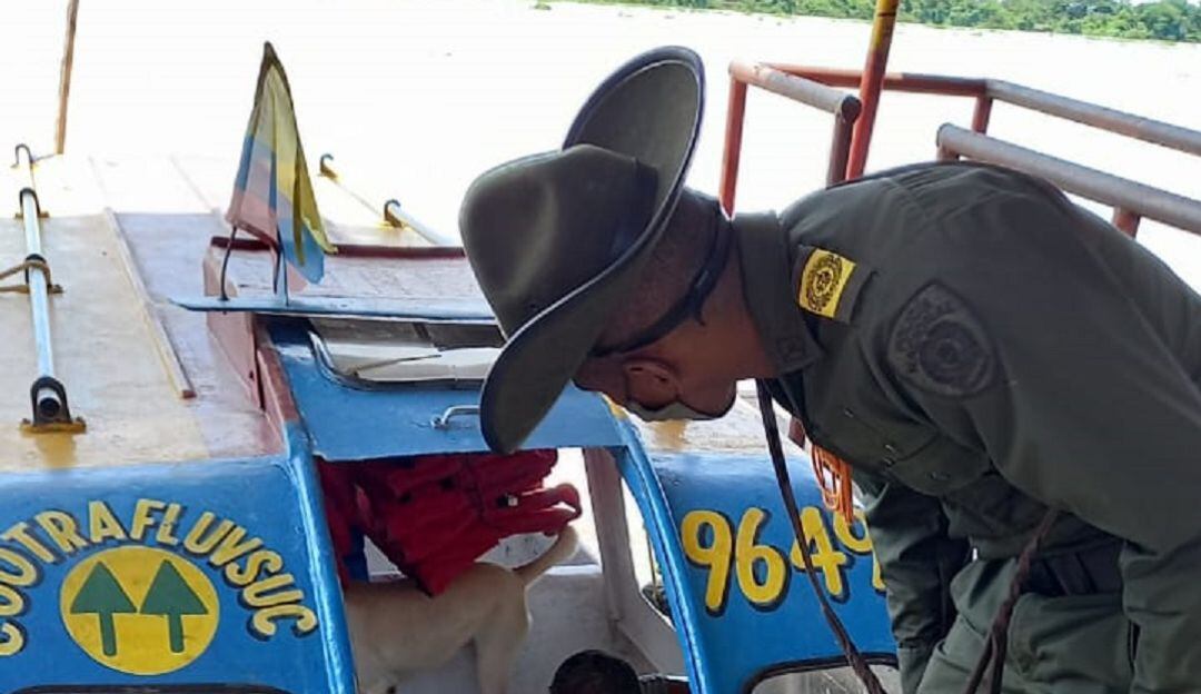 El grupo de guías caninos adelantó planes de registros y solicitud de antecedentes a las personas que ingresan y salen del municipio