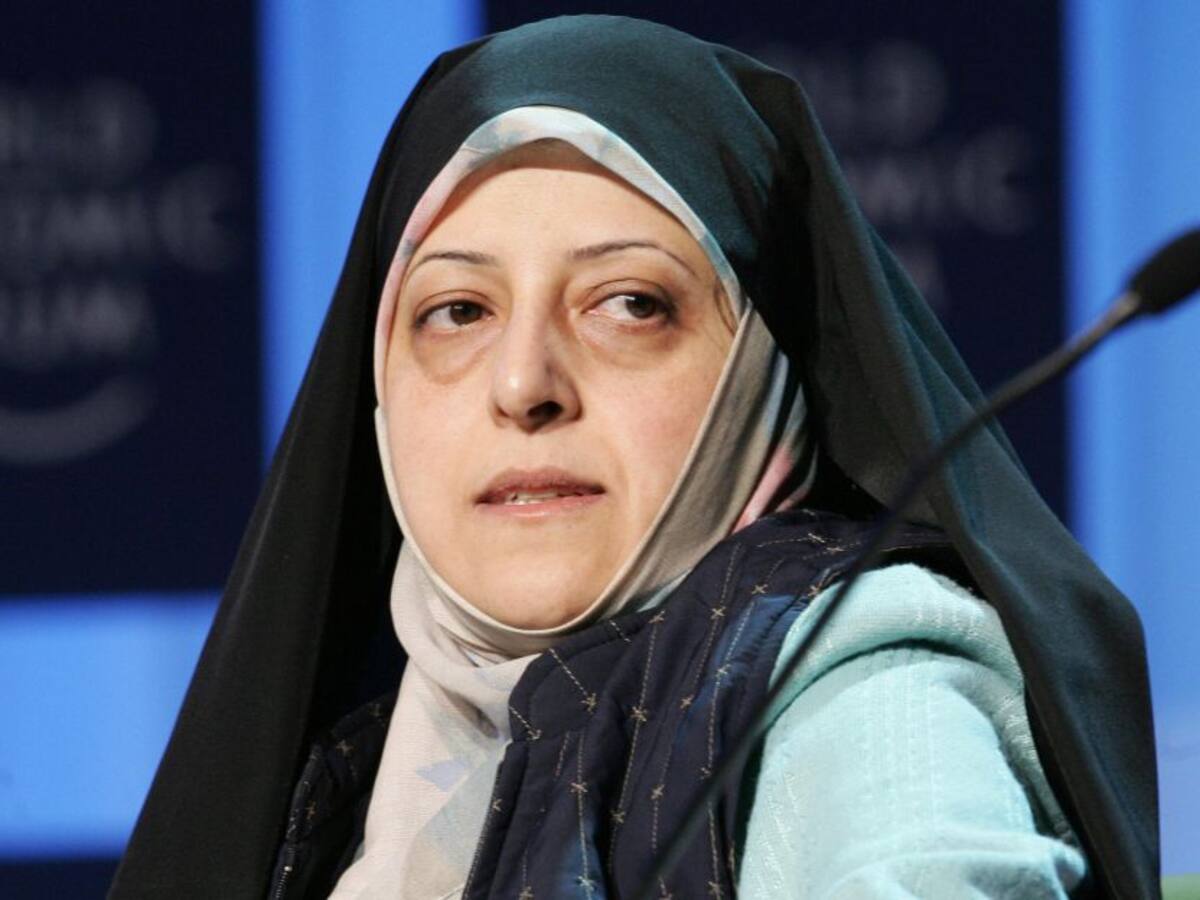 Contagiada de Coronavirus la vicepresidenta iraní Masumeh Ebtekar