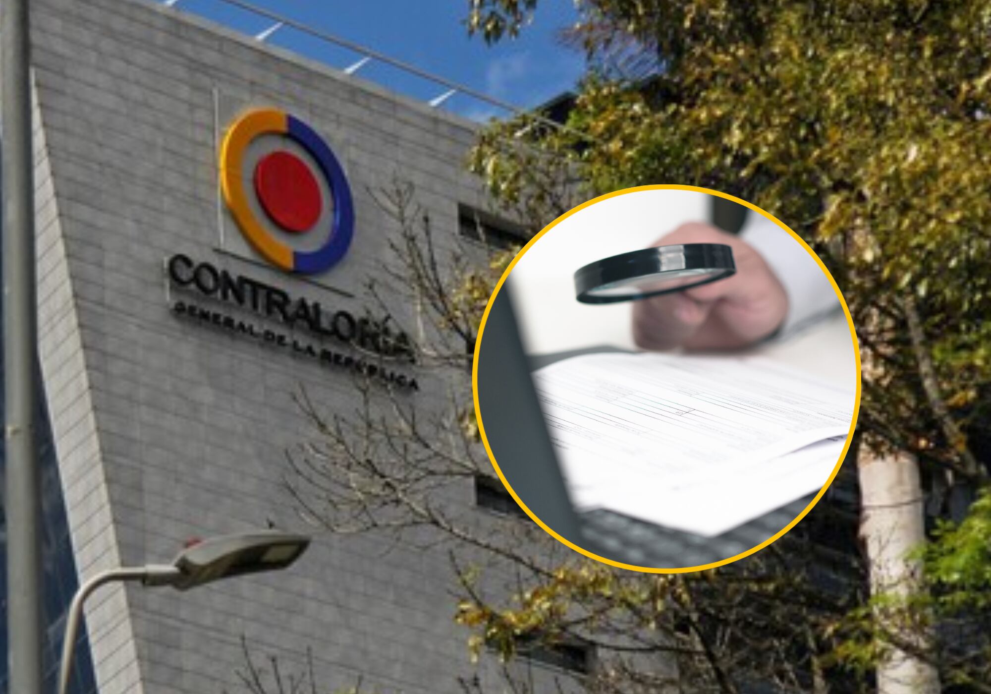 Contraloría e imagen de referencia. Foto:  (Colprensa - Álvaro Tavera) / Getty Images