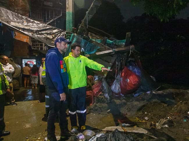 Atención emergencia en La Iguaná - Medellín. Octubre de 2026. Cortesía: Alcaldía de Medellín