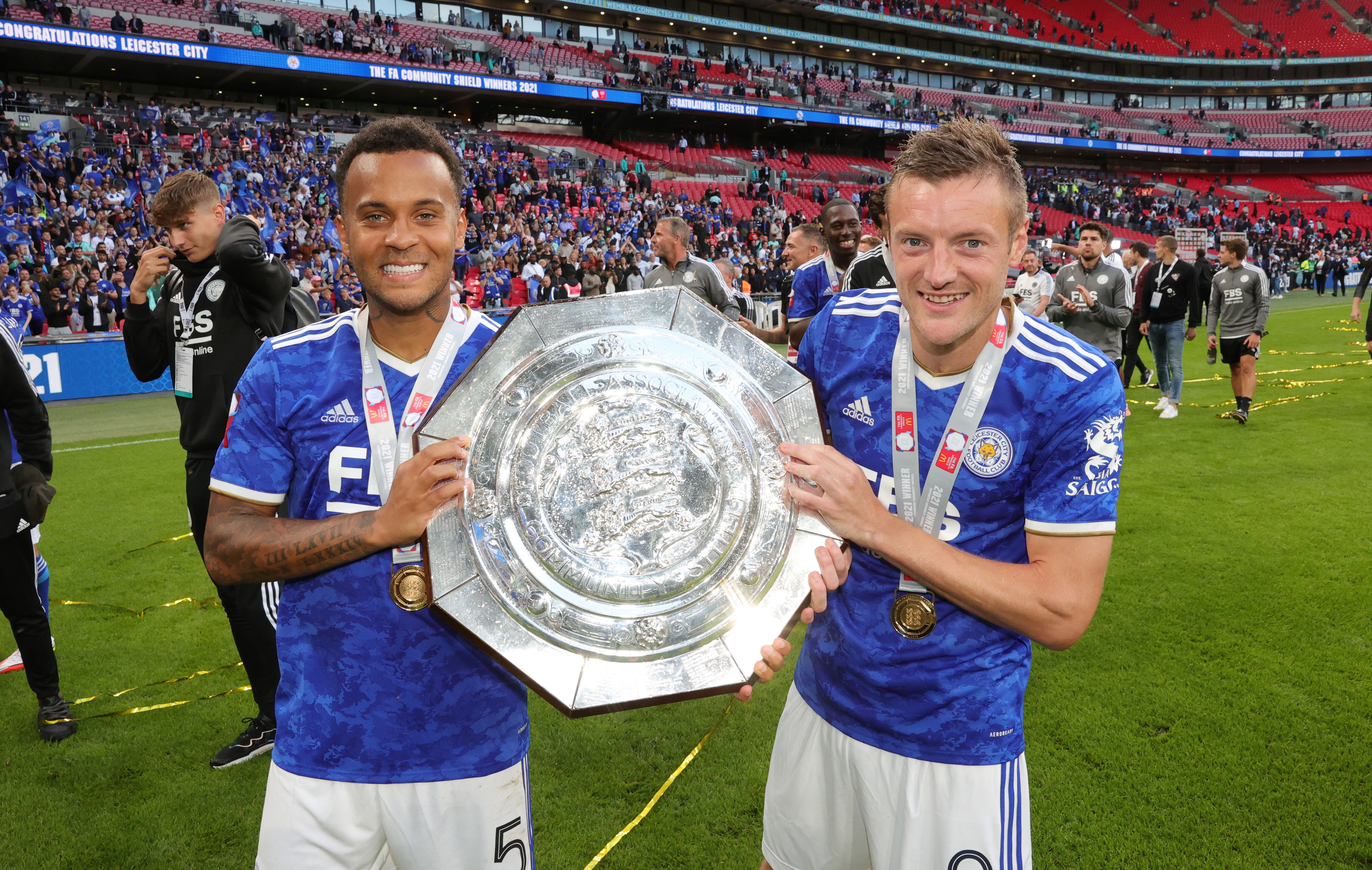 Leicester City celebrando la Community Shield. Foto: Getty Images.