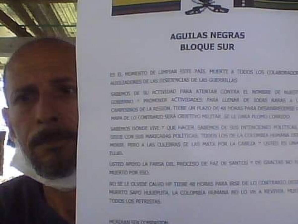 Amenazan a periodista Neivano en el Caquetá