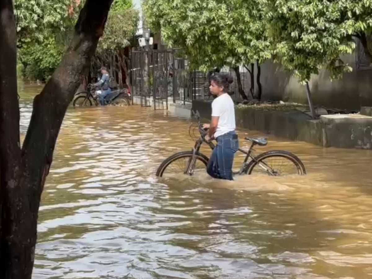Fuertes lluvias dejaron inundados cerca de 10 barrios en Caucasia
