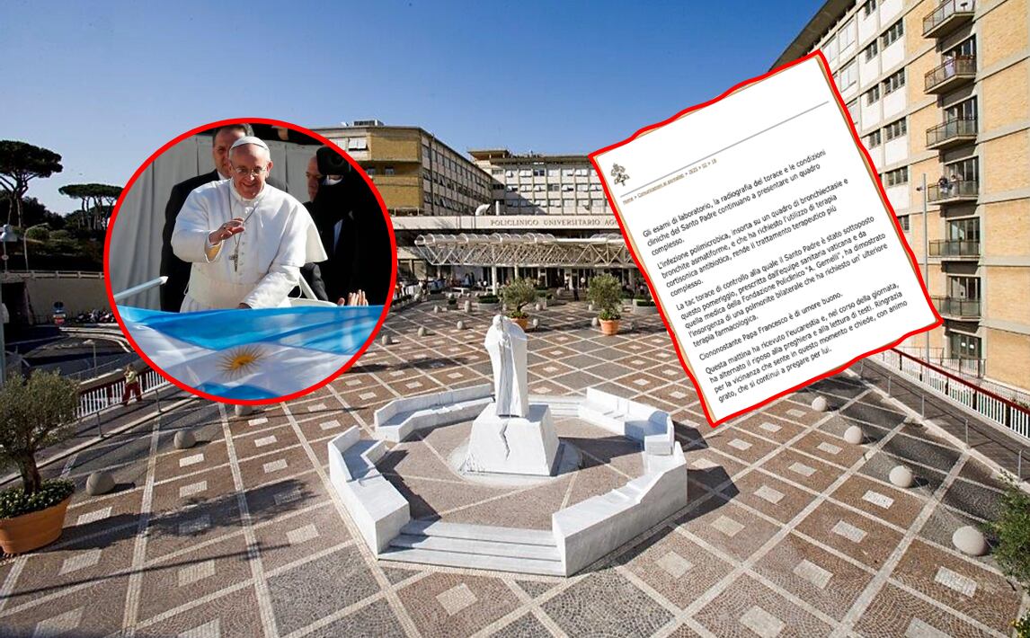 Papa Francisco tiene neumonía bilateral. Cortesía: Getty Images.