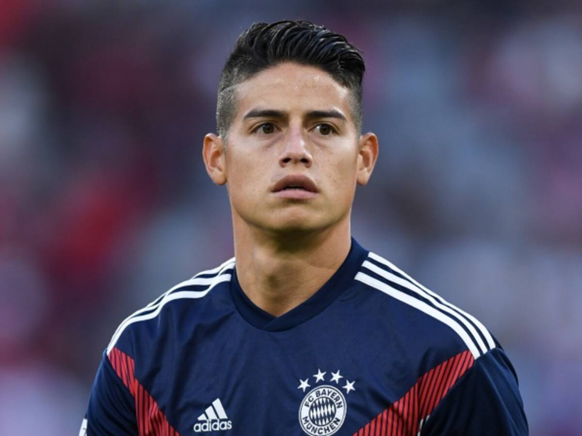 Desde el banco de suplentes, James vio la derrota del Bayern Múnich
