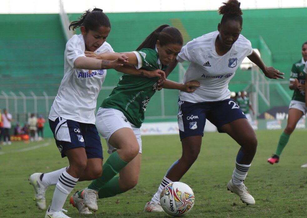 Deportivo Cali Femenino vs. Millonarios. Fecha tres Liga Femenina / @Dimayor