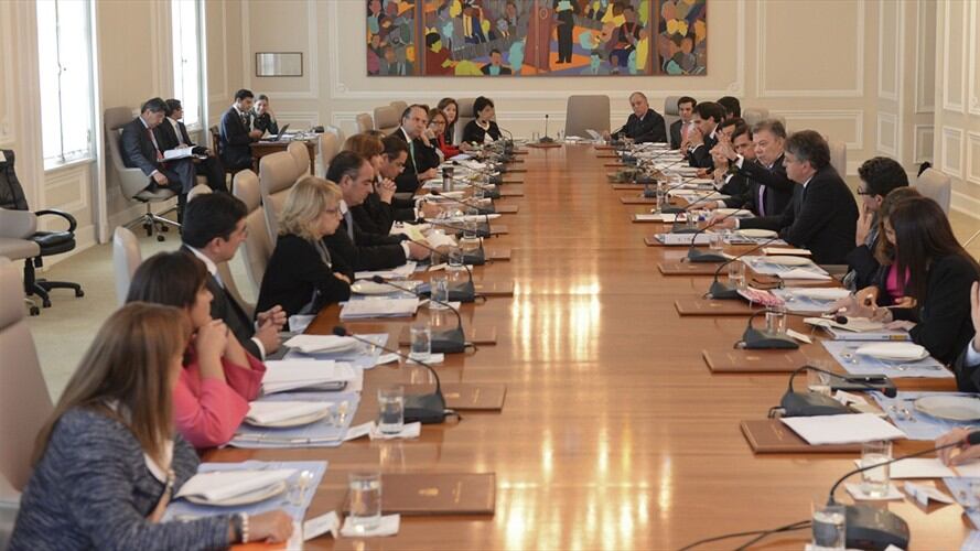 Gabinete del presidente Juan Manuel Santos. Foto: Colprensa