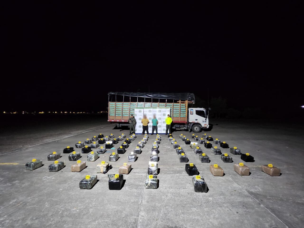 En lo corrido del 2023 se han incautados cerca de 11 toneladas de marihuana, tres toneladas más que el año anterior.