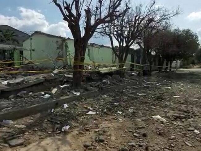 Reconstruir zona afectada por bombazo en Saravena tardaría un año
