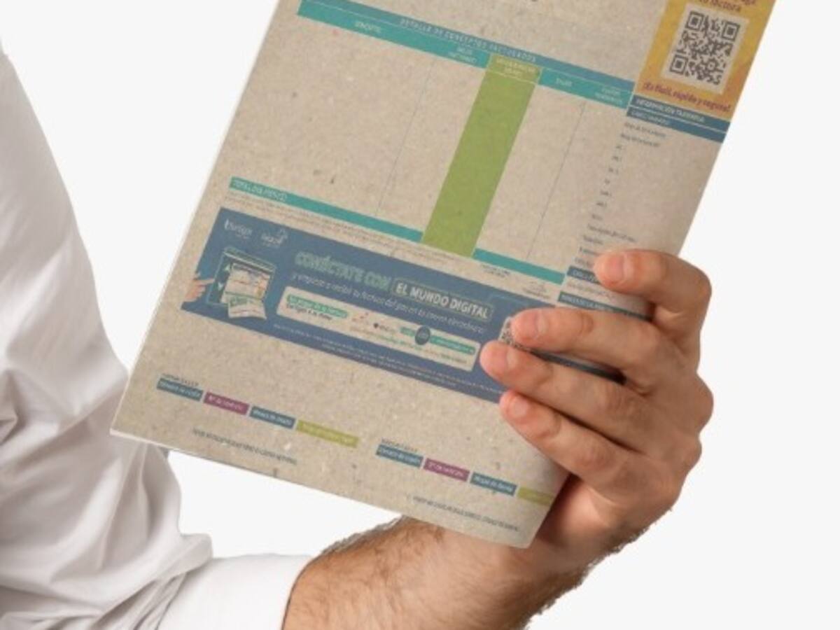 Surtigas emite facturas con papel eco-amigable hecho con fibra de caña de azúcar