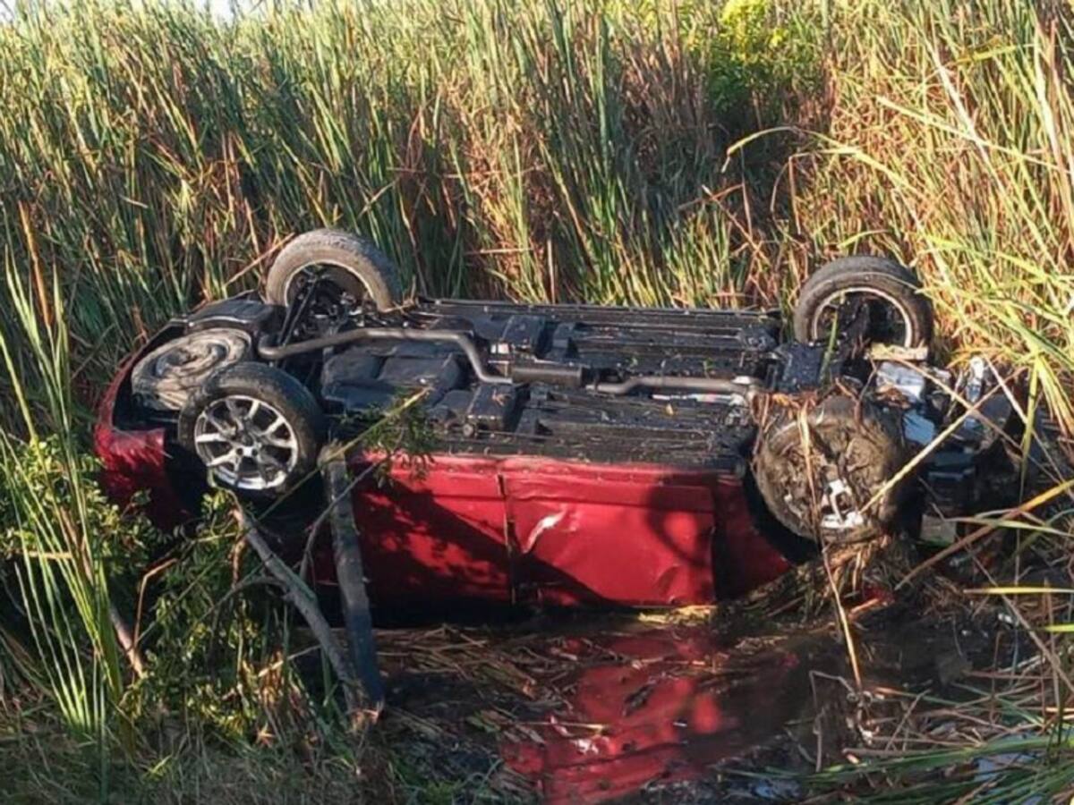 Un hombre salió ileso de accidente ocurrido en la Vía al Mar en Cartagena