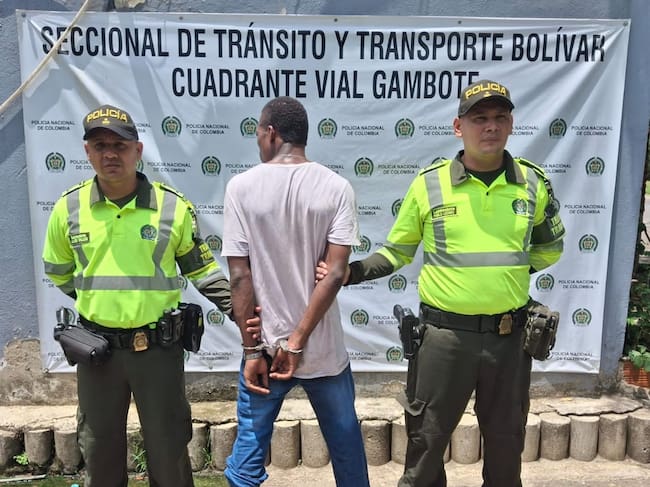 Capturado con detención domiciliaria. // Policía de Bolívar