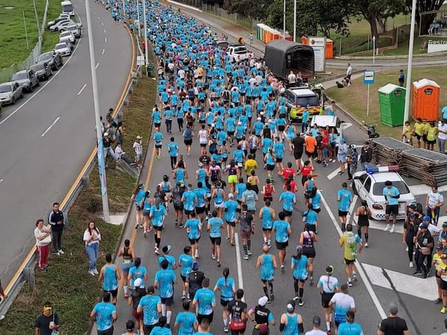 Éxito total de la Media Maratón Quindío, 6000 participantes. Foto: Cortesía Comfenalco
