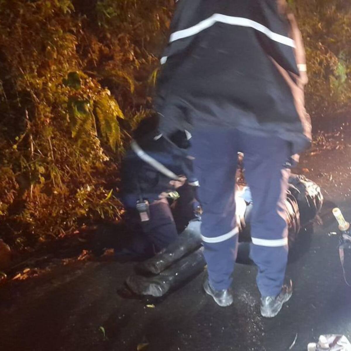 Motociclista quedó inconsciente tras accidente en vías de Marmato, Caldas