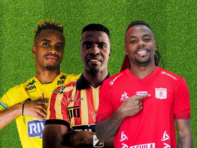 Faber Gil (Bucaramanga), Marco Pérez (Pereira), Jhon Murillo (América) / Composición: Caracol Radio