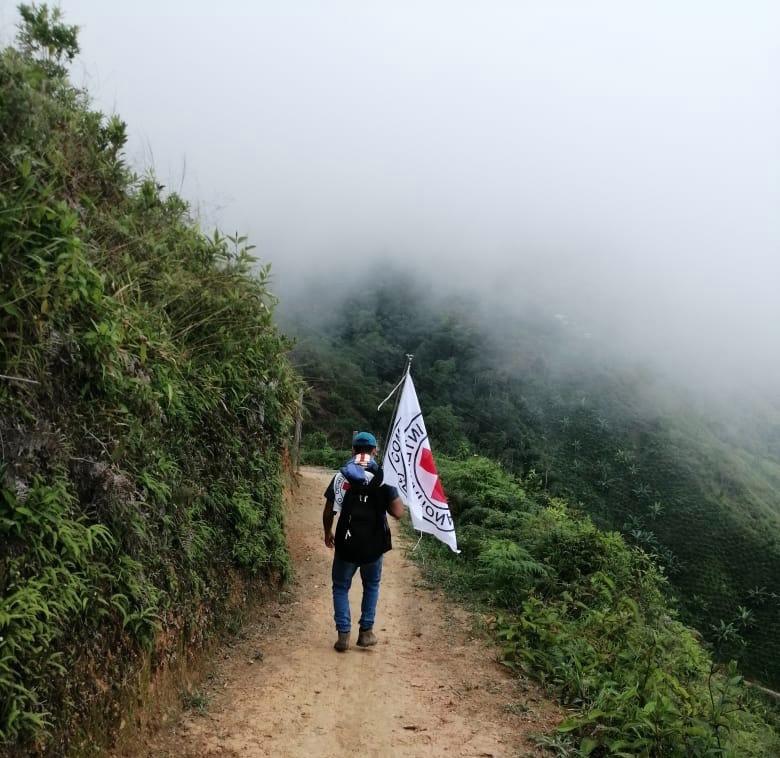 Liberación de ciudadano en Nariño. Foto:CICR