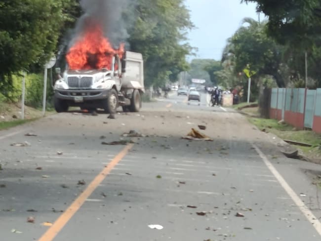 Atentado con explosivos en El Crucero de Gualí, Cauca, cerca de la base del Ejército Nacional