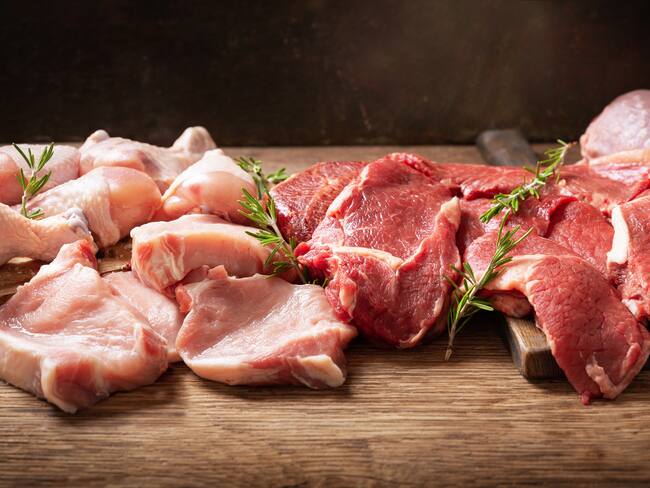 Carne de res y cerdo, imagen de referencia // Getty Images