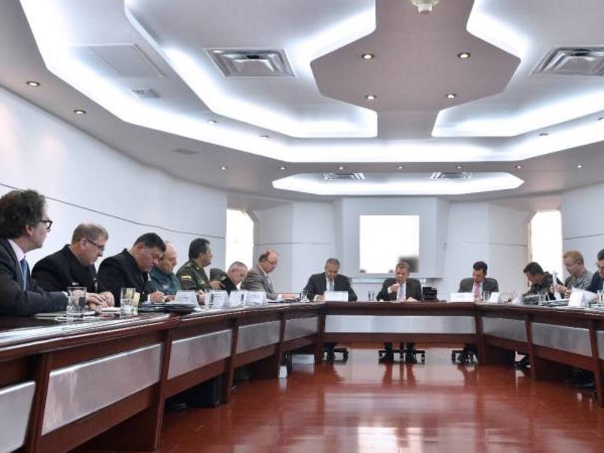 Santos lidera Consejo de Seguridad por situación de orden público