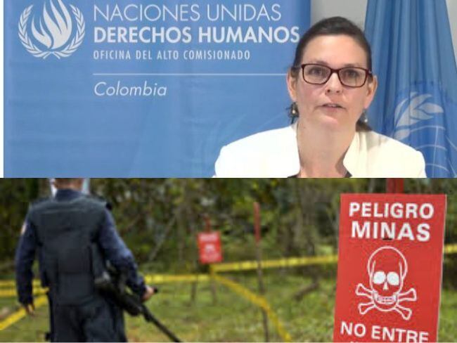 ONU Derechos Humanos y el llamado a los grupos armados para que no usen minas